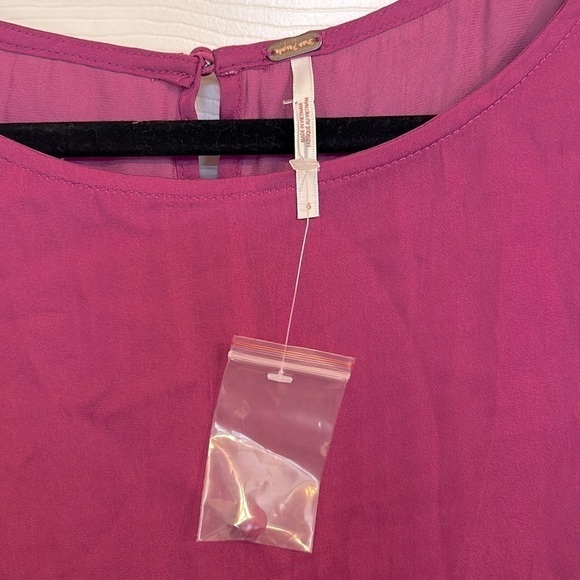 NWOT Free People, Satin Angie Set, Size 6 in Magenta Haze - Picture 9 of 9